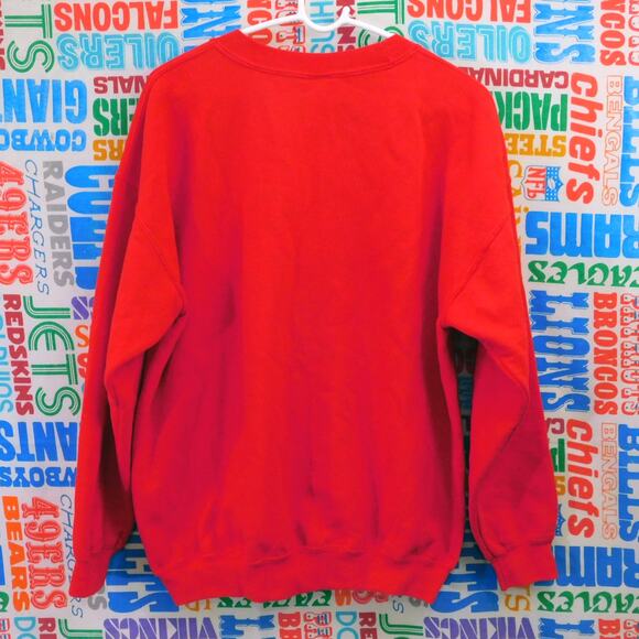 Vintage Staples Crewneck Sweatshirt Size L 90s Office Supply Red - Picture 6 of 6